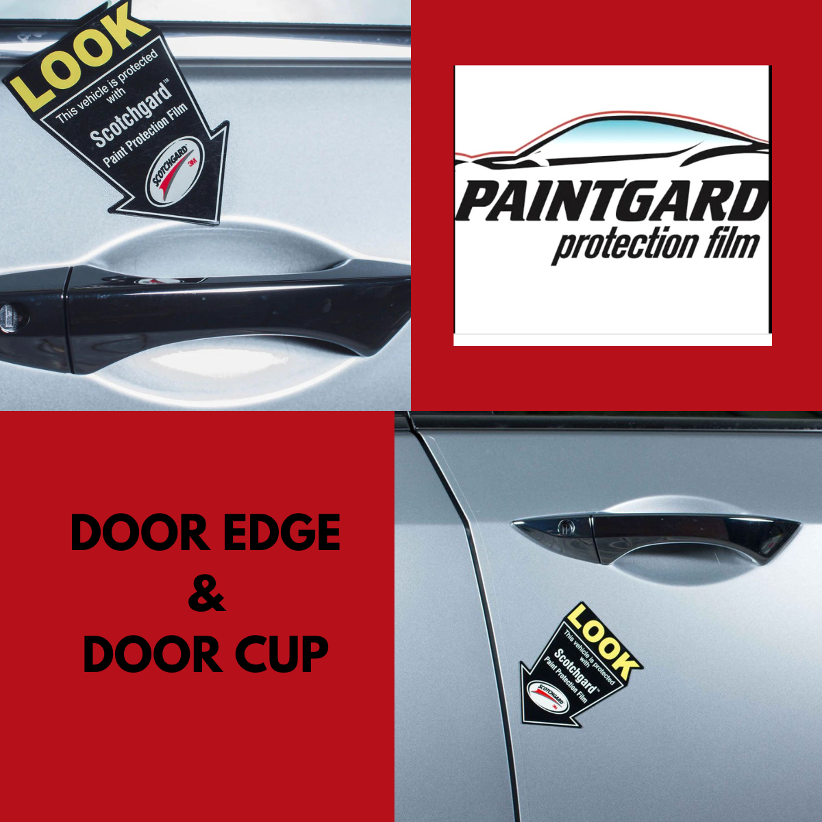 3M Scotchgard Paint Protection Film Door Cup Door Edge Kit Clear Urethane