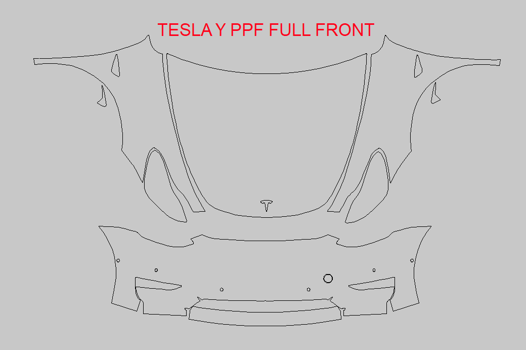 Tesla Paint Protection Film kits